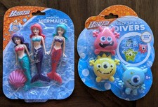 2 Sets of Banzai Dive Toys Featuring Magical Mermaids and Silly Splash Divers
