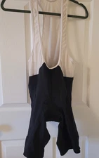 Castelli Men's Cycling Shorts, Black With White Mesh Bib, Read