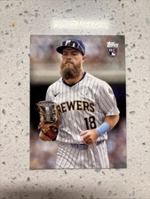 2025 Topps Update Drew Avans #US92 Rookie True Photo Variation SP Brewers