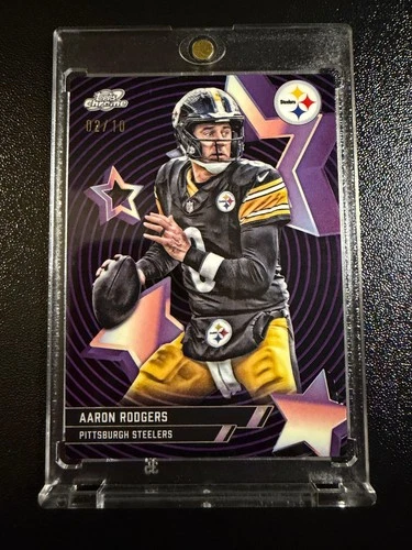 2025 Topps Cosmic Chrome Aaron Rodgers Base (RAW)