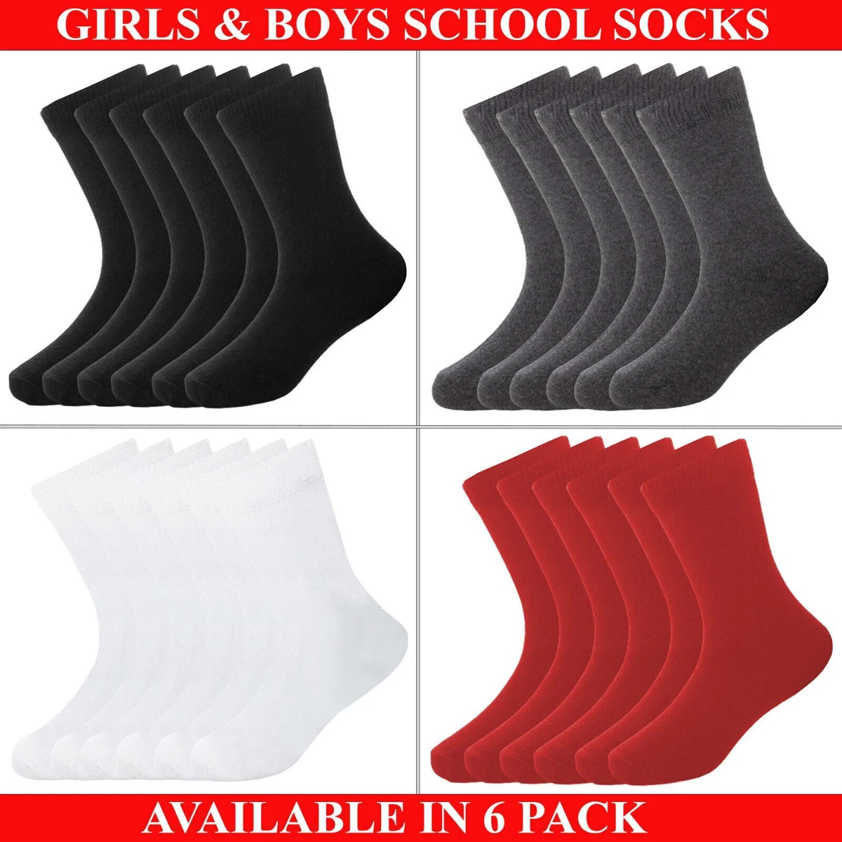 Childrens red ankle socks sale