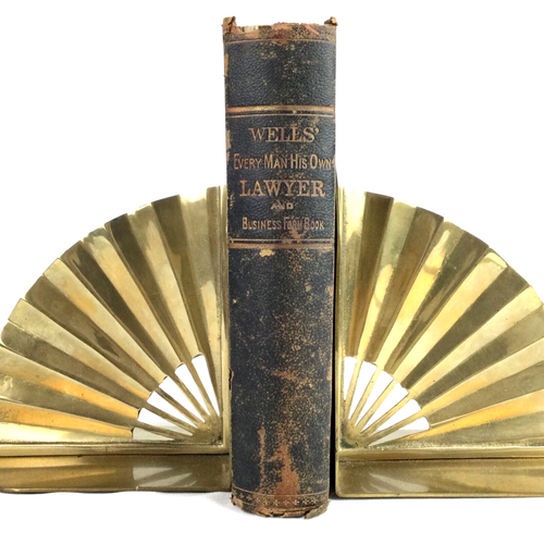 1882 WELLS’ Every Man His Own Lawyer & Business Form Book Legal Law Aid Guide HC