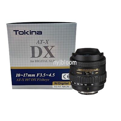 New Tokina AT-X 107 DX FISHEYE 10-17mm f3.5-4.5 Lens - Nikon New Tokina AT-X 107 DX FISHEYE 10-17mm f3.5-4.5 Lens - Nikon