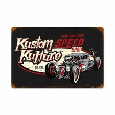 KUSTOM KULTURE SO CAL SPEED SHOP 18" HEAVY DUTY USA MADE METAL ADVERTISING SIGN