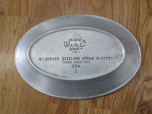 Plato de carne chisporroteante Wagner Ware Sidney Al Carders #334M - Imagen 3 de 7