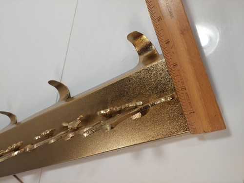 OPALHOUSE BRUSHED BRASS MERRY EVERYTHING STOCKING HOLDER HANGER CHRISTMAS 24" - Picture 15 of 15