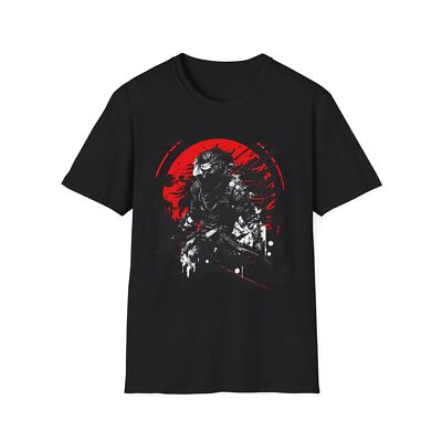 Ninja T-Shirt, Dark Ninja Shirt, Ronin T-Shirt, Unisex Softstyle T-Shirt