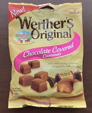 2 Bags Werther's Original Chocolate Covered Caramels Candies Free Shipping