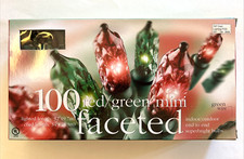 NEW Target Faceted LED Mini String Lights 100 LED 34ft Red  Green