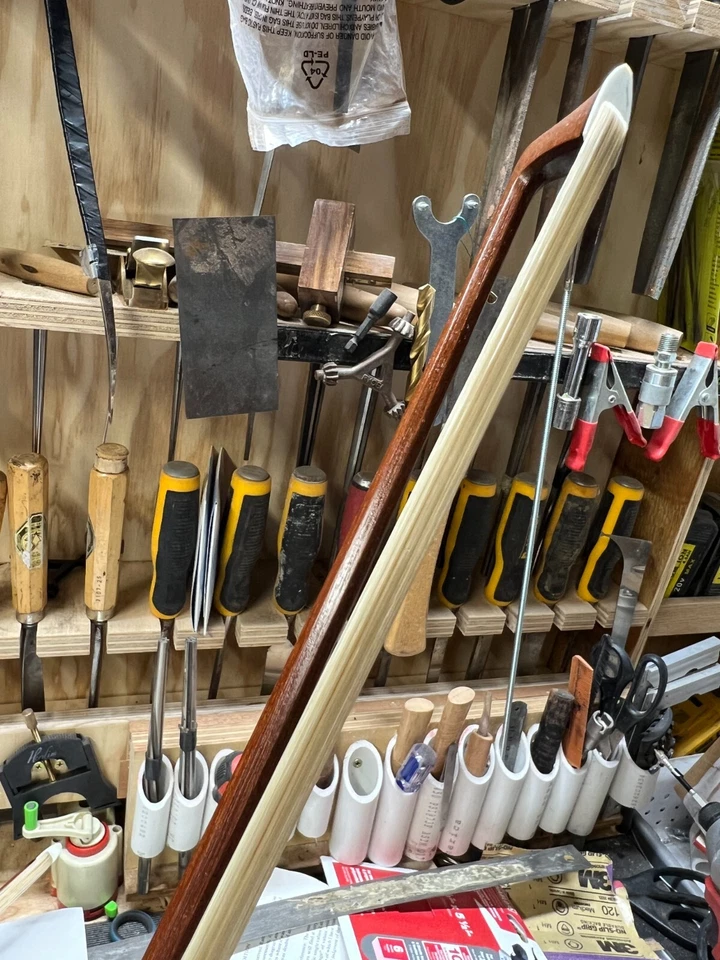 1/4 Size Violin Bow Advanced Wood Warm Tone Natural Horsehair - Image 4 of 4