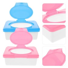 2pcs Flushable Wipes Container Baby Wipes Case Diaper and Wipe Case