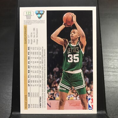 1991-92 Upper Deck #123 Reggie Lewis Boston Celtics Basketball