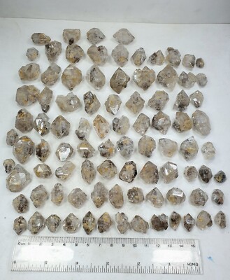 Petroleum And Clay Included Fenster Quartz Crystals from Balochestan Pakistan 