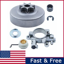 3/8"  MS311 MS391 Chainsaws fit STIHL 7T Clutch Drum Sprocket Oil Pump Worm Gear