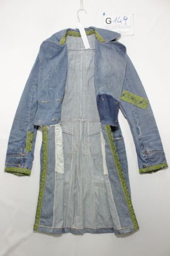 Giacca Lunga Artigianale (Cod. G149) Tg.XS jeans USATO Donna Vintage raro retrò - Bild 1 von 8