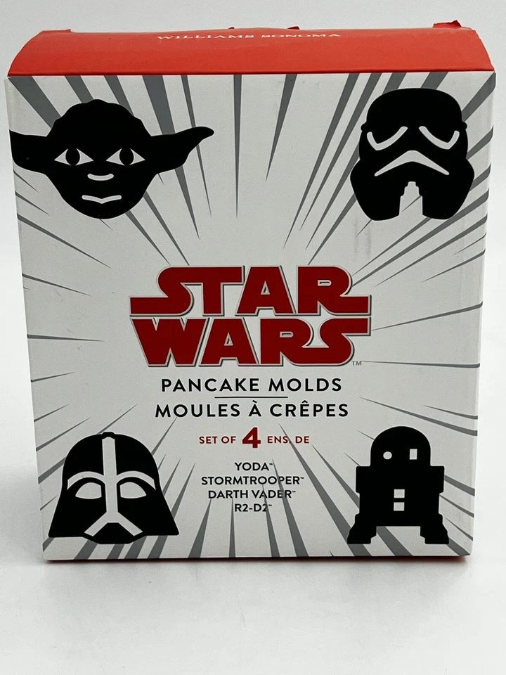 Moldes para panqueques de silicona Williams-Sonoma Star Wars Yoda Stormtrooper Darth R2D2 A3 Foto 2 de 4