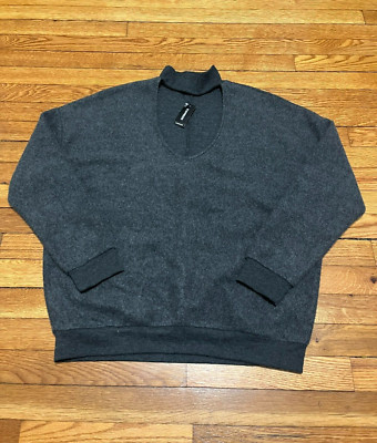 Express Women's Gray Sweater Size Medium Oversized Loose Fit NWT $49.90