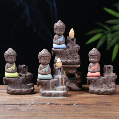Handicraft Ceramic Reflux Incense Burner Foshan Waterfall Ornaments