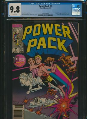 Power Pack #1 CGC 9.8 Marvel 1984 1st Appearance! Newsstand! WP! M10 371 cm