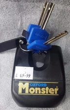 HGB SALE OF31 THREE KEY OXFORD MONSTER GOLD SERIES HEAVY DUTY CHAIN PADLOCK LOCK