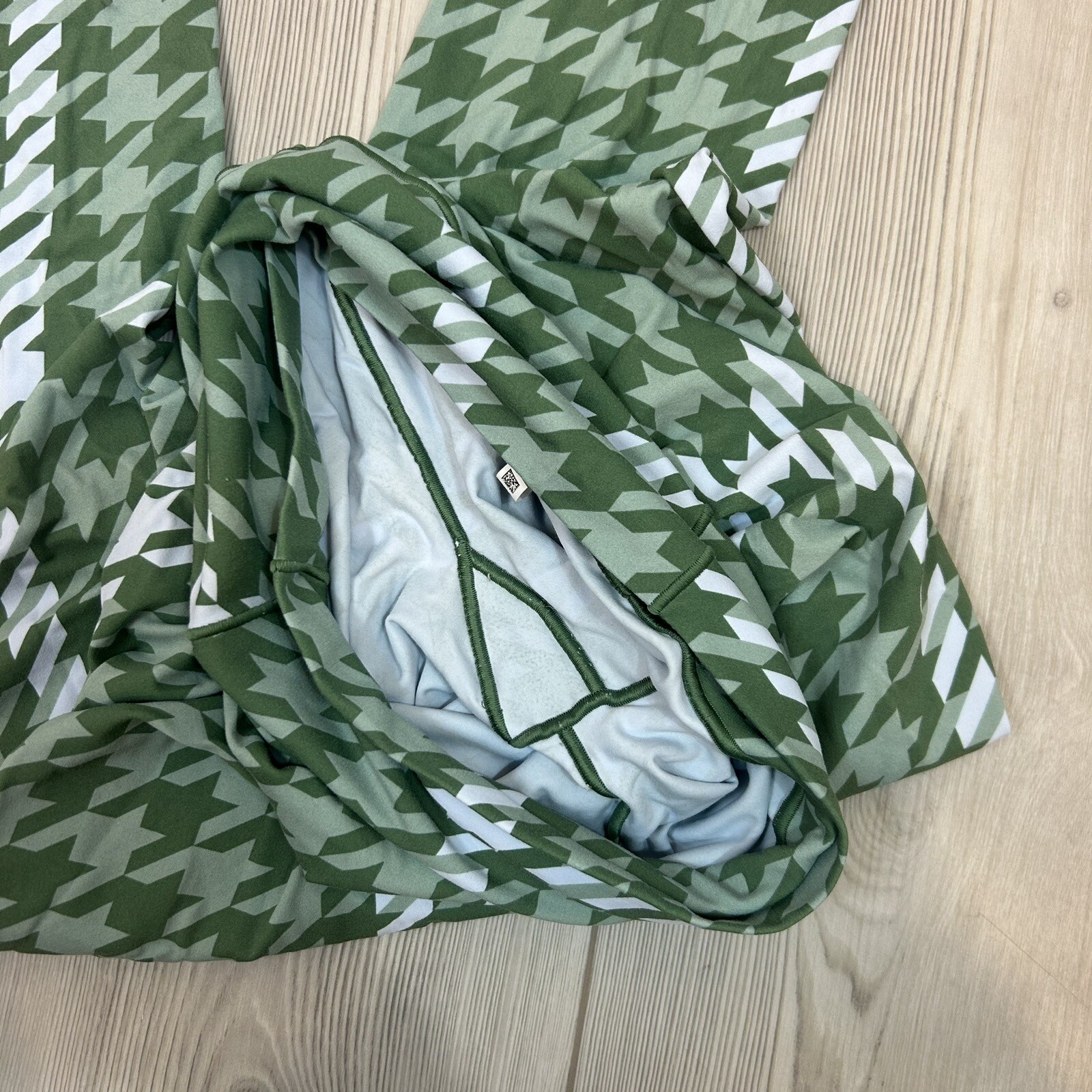 Womens Aerie Medium Offline Green Houndstooth Plaid Leggings HiRise 7/