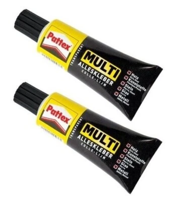 2 x Pattex Multi Alleskleber Klebstoff Kleber Reparatur Büro 50g