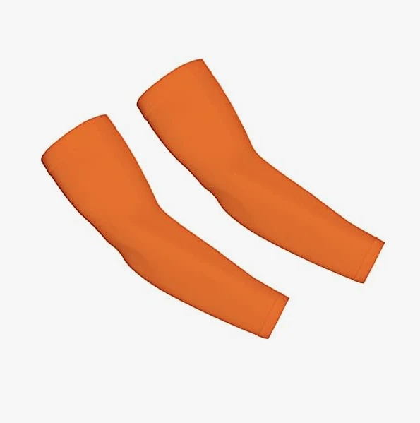 SET OF 12 PACKS Y·J Cooling Arm Sleeves Cover UV Sun Protection Sports - Orange