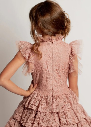 Vestido enagua Joyfilm Anouk $108 | Rosa Desnudo | Talla 3 - Imagen 6 de 15