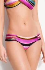 Luli Fama Isla Bonita Scrunch Side Full Swimsuit Bikini Bottom XL