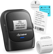 Portable Thermal Label Printer: 221B Bluetooth Barcode Printer 2 Inch Wireless