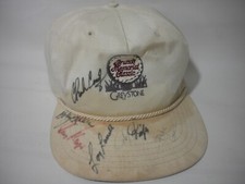 Vintage Brunos Memorial Classic Golf Hat Cap FULL of Autographs Signed