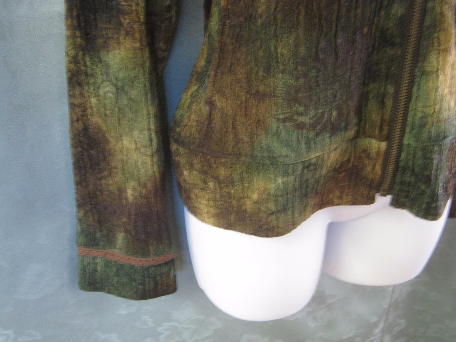 Multiples Jacket Size Small Crinkle Texture Tie D… - image 3