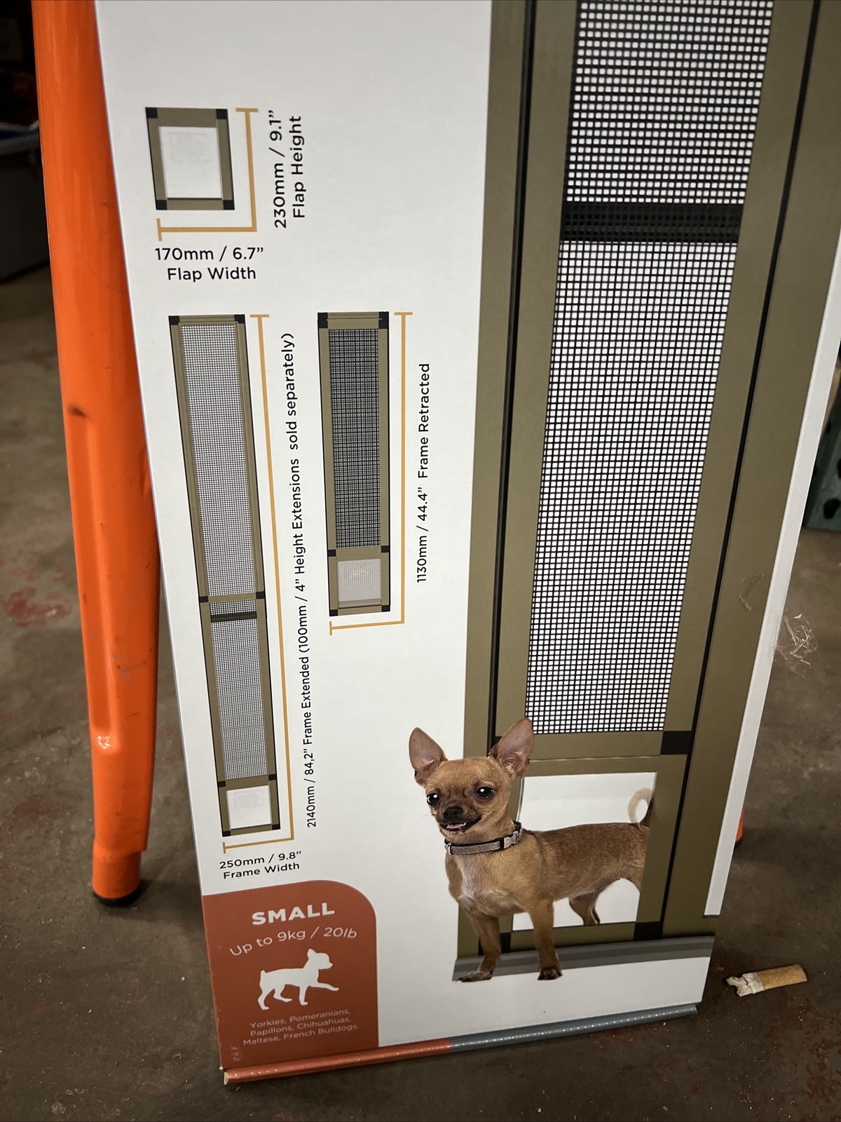 Hakuna Small Dog Patio Pet Door For Sliding Doors Dogs/Cats Up To 20