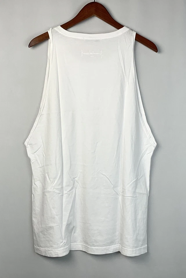 Blusa PIERRE BALMAIN sem mangas branca sólida masculina M - Imagem 2 de 4