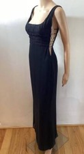GIANNI VERSACE F/W 1998 GIANNI VERSACE OPEN SIDE RUNWAY DRESS GOWN SZ 4 RARE FIN