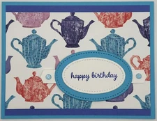 Stampin’ Up! Teapots Sentiment Variety Card Kit-Set of 5, Includes Mother's Day
