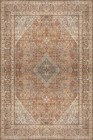 Traditional Rug, Clay Rust Brown Vintage Turkish Rug Geometric Medallion Rug