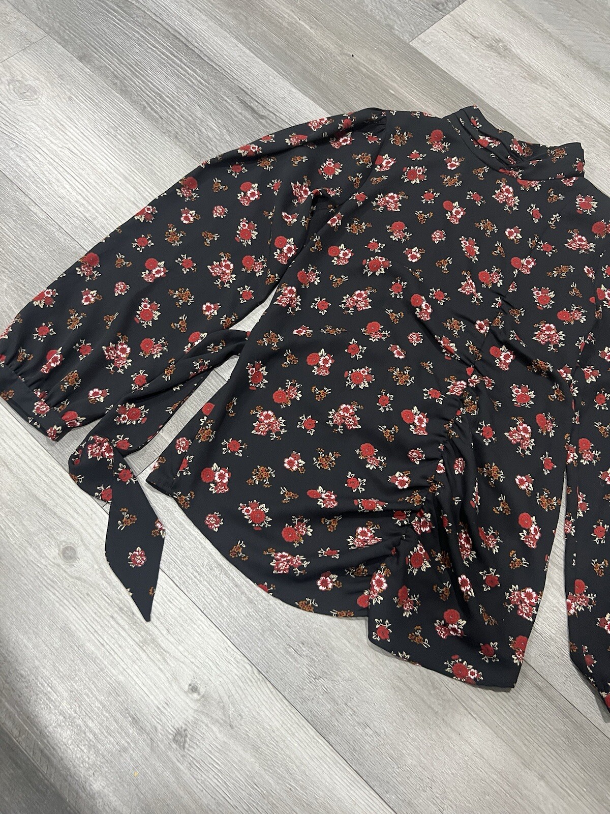 Zara Basic collection Black Floral Button Necklin… - image 3