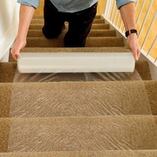 Extra Thick 90 Micron Self Adhesive Carpet Floor Protector Roll Dust Sheet Film