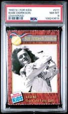 1990 Sports Illustrated for Kids #211 Babe Didrikson Zaharias graded PSA 8 NM-MT