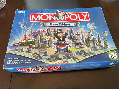 Monopoly Here & Now 2006 Edition Modern Makeover Parker Brothers Used Complete