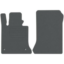 Veloursfußmatten für Mercedes GLK X204 Bj. 2008 - 2015 Automatten VORNE GRAU STD