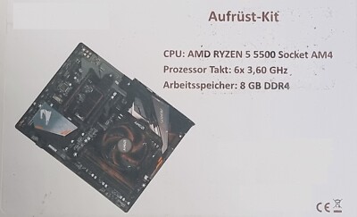 Aufrüst-Kit AMD Ryzen 5 5500 6x 3,60GHz 8GB DDR4 Gigabyte B450 GbE LAN M.2 HDMI