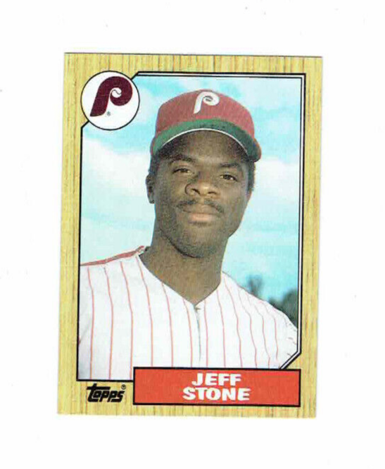 Jeff Stone Phillies OF #532 Topps 1987 Baseball Card | eBay