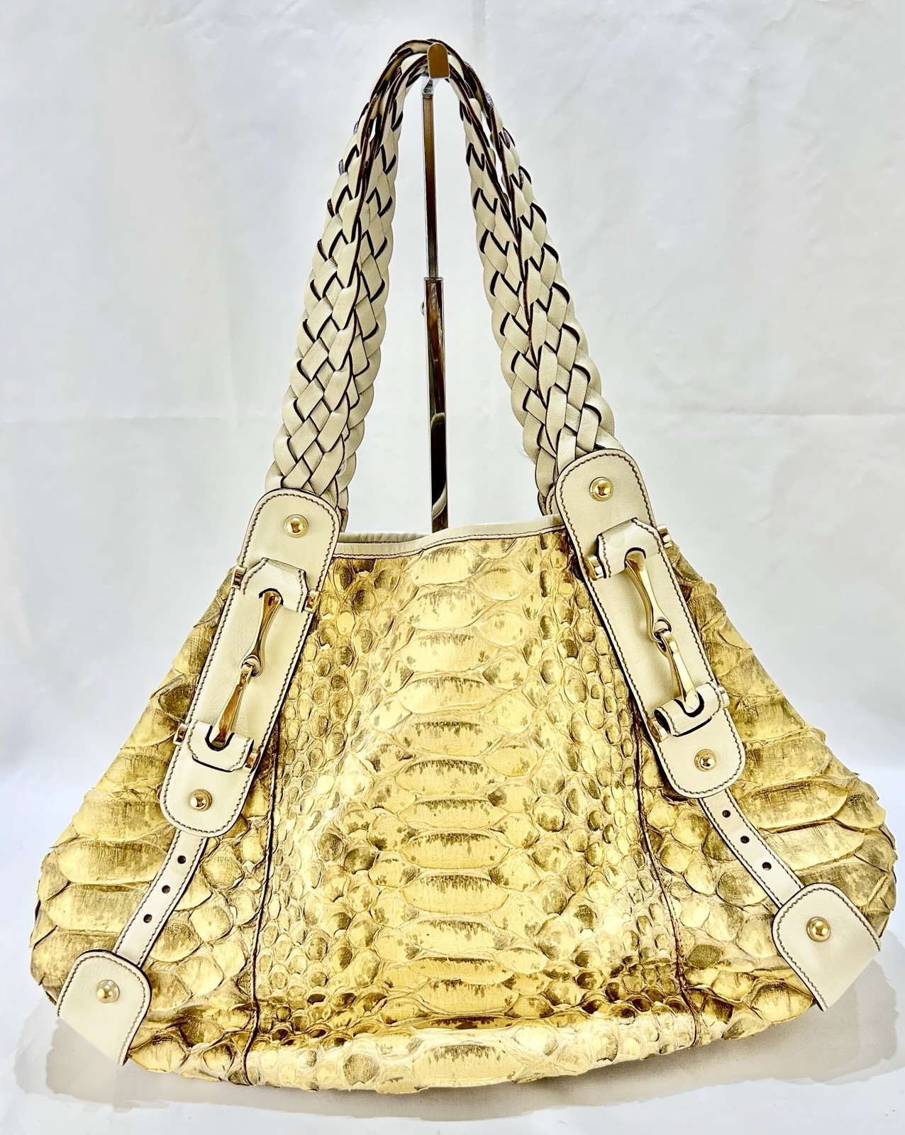 Gucci Medium Pelham Python Bag - image 1