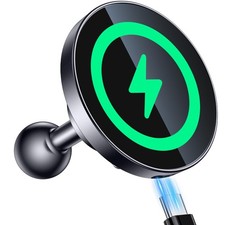 for Magsafe Wireless Car Charger Magnetic Wireless Charging Phone Holder with...