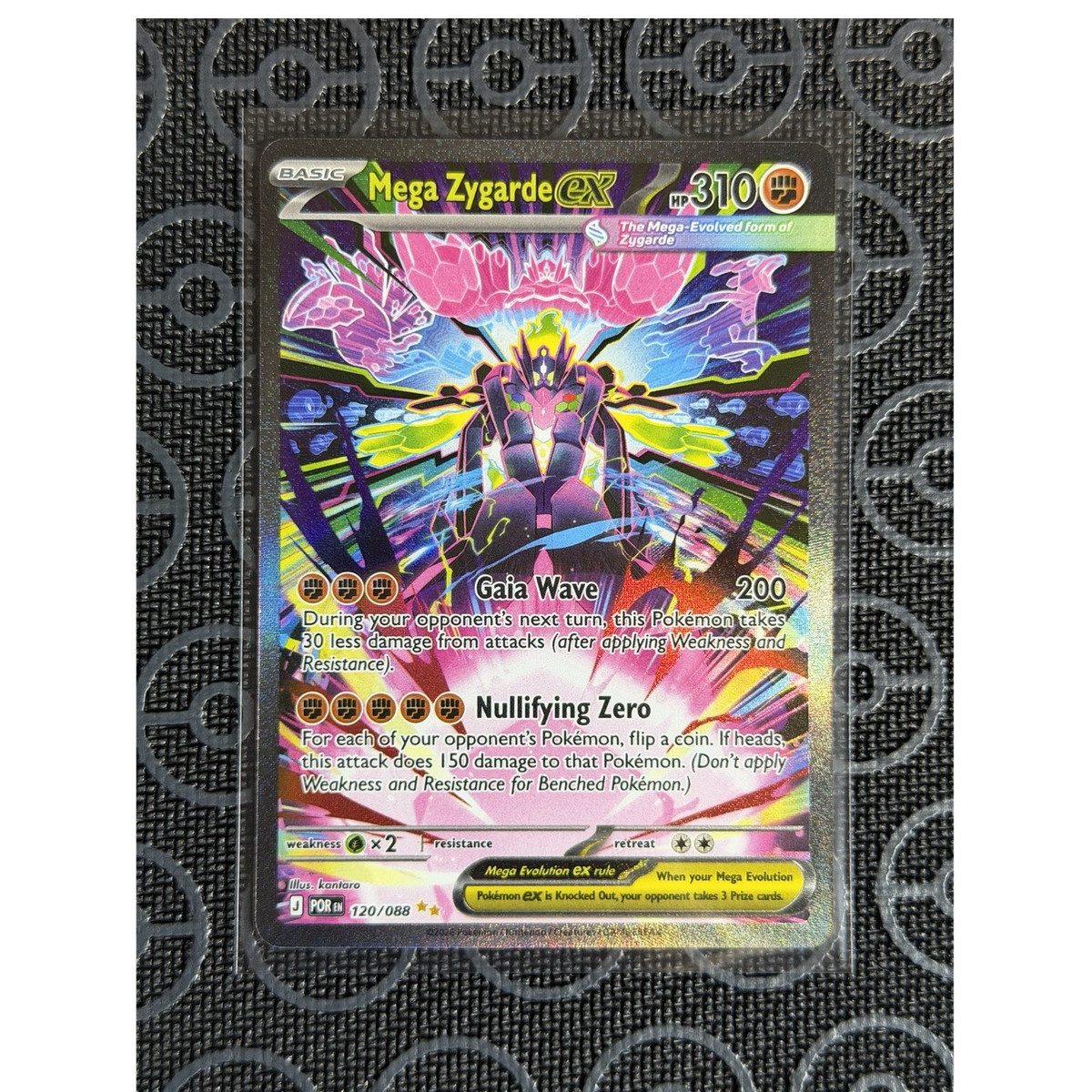 Pokémon Mega Zygarde EX 120/088 Full Art Holo Rare PACK FRESH