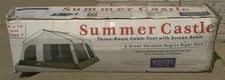 Wenzel "Summer Castle" 14x14 3 Room Cabin Tent Sleeps 9