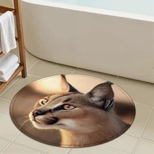 [1 Flannel Floor Mat,Animal Photography Workshop Theme,Wildlife Festival Floor M