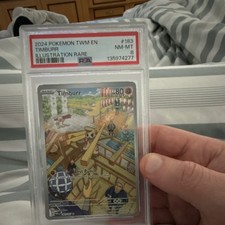 Pokémon Sv06 Twilight Masquerade Timburr Illustration Rare Holo 183/167 PSA 8 on eBay